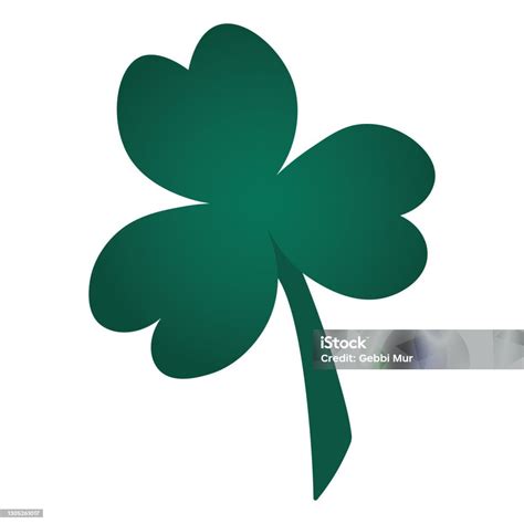 Klaver Een Trefoil Het Witte Klaverblad Is Het Symbool Van Ierland