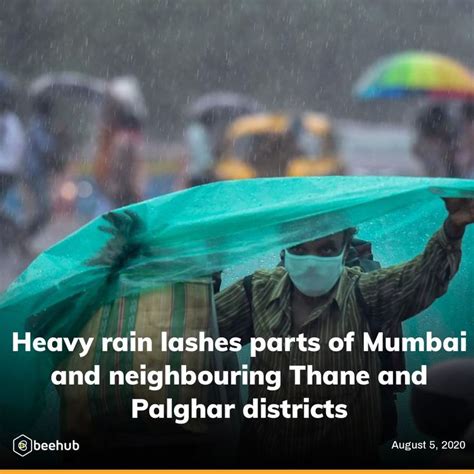 Heavy Rain Lashes Parts Of Mumbai And Neighbouring Thane And Palghar