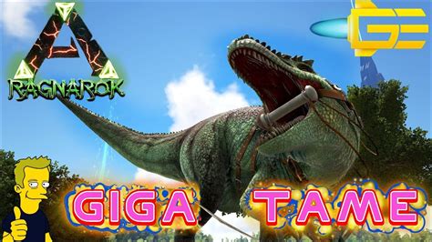 Ark Survival Evolved Giganotosaurus Taming Live Stream Ragnarok Youtube