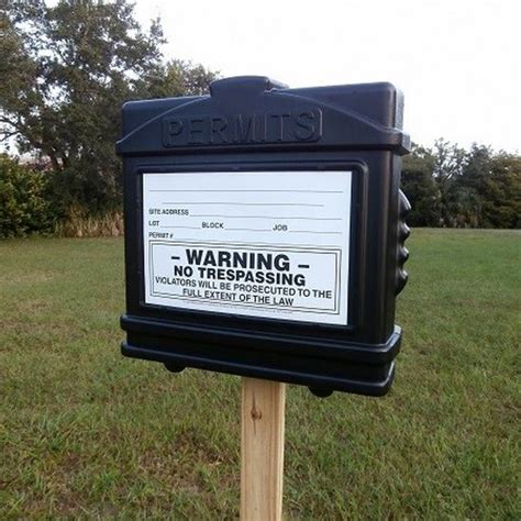 Ez Permit Box Black And Black Tollis Enterprises