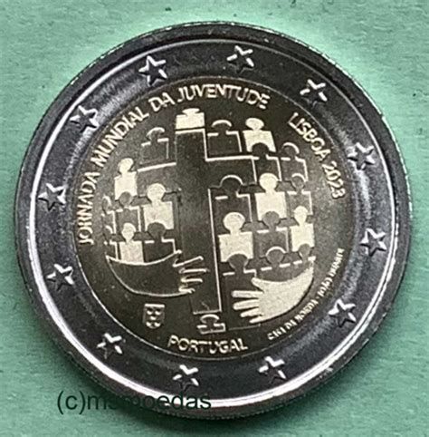 msmoedas Portugal 2 Euro Gedenkmünze Rolle 25 x 2 Euro 2023