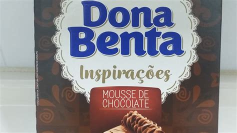 Testando a massa pronta da Dona Benta Inspirações Mousse De Chocolate