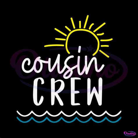 Cousin Crew SVG Beach Trip Cousin Squad SVG Cutting File