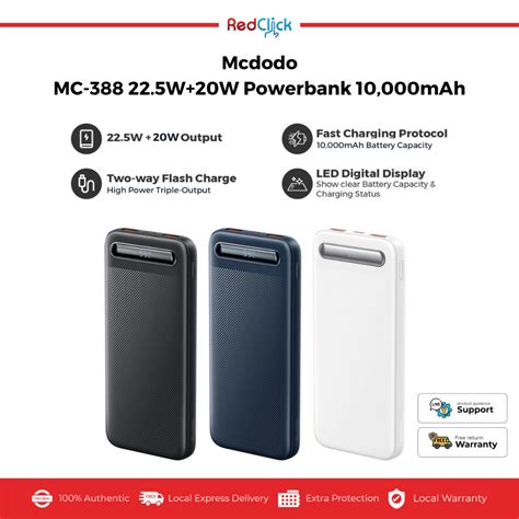 Mcdodo MC 388 10000mAh MC 389 20000mAh PD Power Bank 22 5W 20W