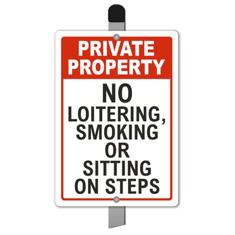 Private Property No Loitering Yard Sign Get 10 Off Now