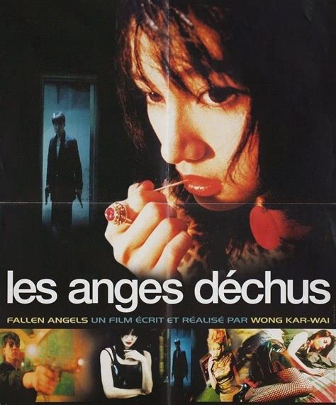 The Movie Poster For Les Anges Dechus Is Shown In Black And White