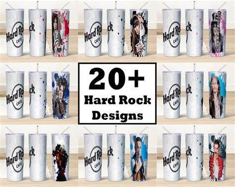 20 Popular Rock Band 20oz 30 Oz Tumbler Design Bundle Singers Skinny