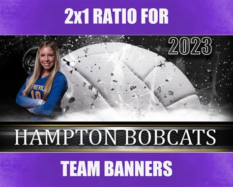 Volleyball Banner Template for the Entire Team - Etsy