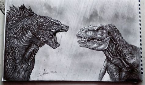 Godzilla VS T Rex