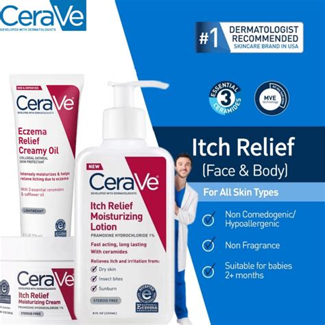 Cerave Itch Relief Moisturizing Lotion Oz Ml Itch Relief