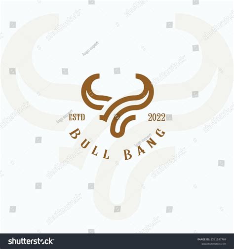 Bull Logo Animal Logo Minimalist Logo Stock Vector (Royalty Free ...