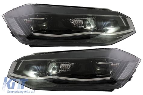 Full Led Headlights Suitable For Vw Polo Aw Mk With