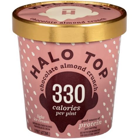 Halo Top Chocolate Almond Crunch Light Ice Cream Pint Kroger