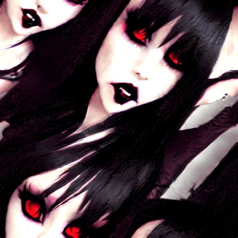 Vampire Kawaii Gothic Darkness Punk Beautiful Black Creative Fabrica