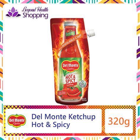 Del Monte Hot Spicy Ketchup With Real Tomatoes G Pouch