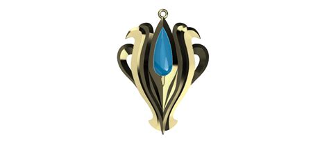 Fichier 3d Azura Necklace Charm Stl Files Fire Emblem Fates 🔥・plan