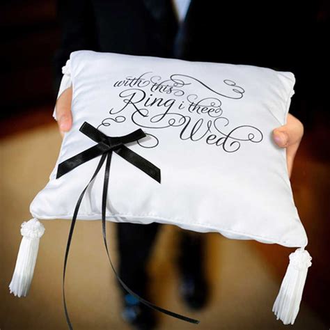 With This Ring I Thee Wed Wedding Ring Pillow Ring Pillow Ring