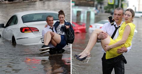 Absolute Hero Rescues Women From Flash Flood In World Cup City Metro News