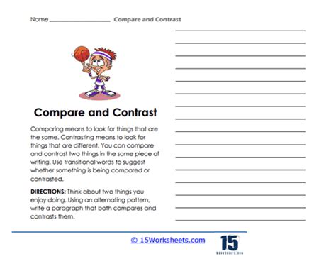 Compare and Contrast Worksheets - 15 Worksheets.com