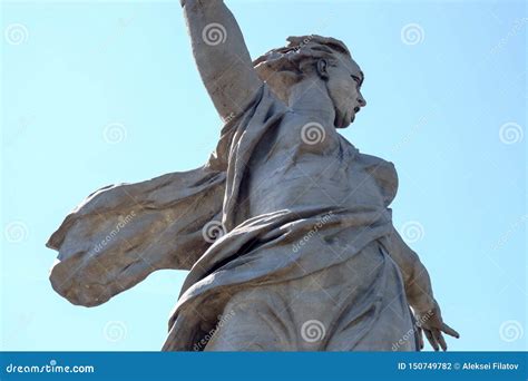 Volgograd, Russia - Jun 01, 2019: Statue of Motherland Mamayev Kurgan ...