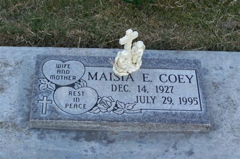 Maisia E Ertel Coey 1927 1995 Memorial Find A Grave