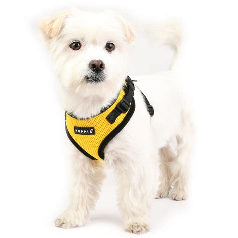 Ritefit Soft Dog Harness By Puppia Yellow Baxterboo