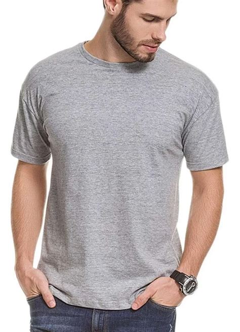 Camiseta Masculina Cinza 50000 Cinza Meias Sao Jorge