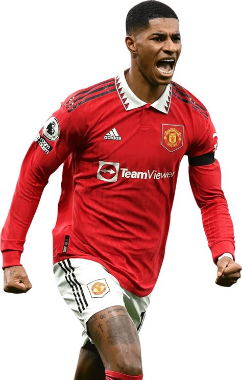 Marcus Rashford Manchester United football render - FootyRenders