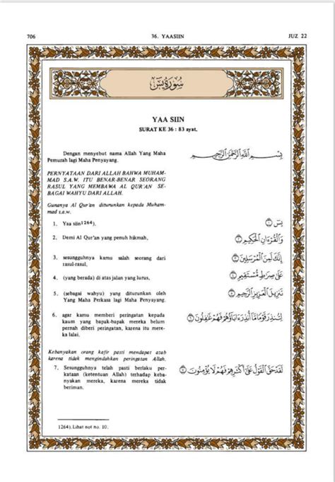 Surah Yasin Latin Terjemahan Indonesia Ilmiupdates