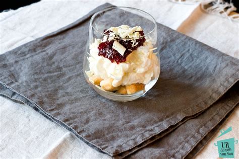 Cranberry Tiramisu In Een Glas Uit De Pan Van San