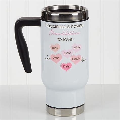 17135 What Is Happiness Personalized 14 Oz Commuter Travel Mug