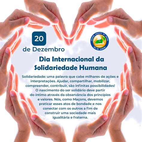 Dia Internacional Da Solidariedade Humana Gob Rj