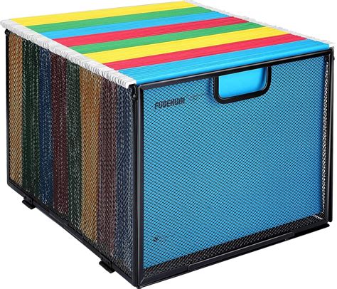 Amazon.com : Reliatronic Hanging File Folder Organizer, Mesh Metal File ...