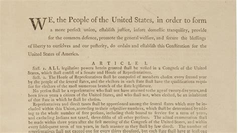 One Of The Only Original U.S. Constitution Copies Still In Private ...