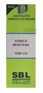 SBL Arnica Montana Dilution 1000 CH 30ML Pack Of 2 Amazon In