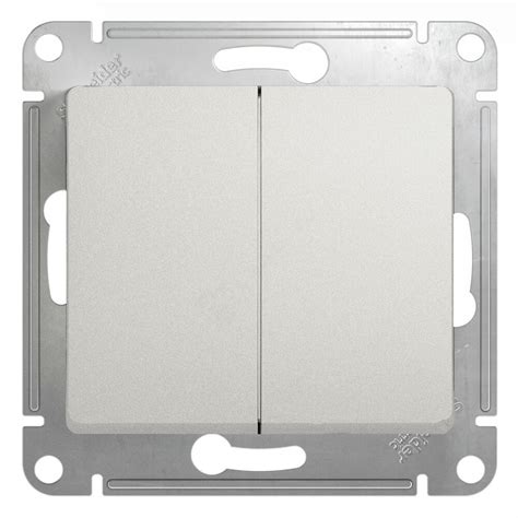 Купить Schneider electric GLOSSA 2-клавишный ПЕРЕКЛЮЧАТЕЛЬ, сх.6, 10АХ ...