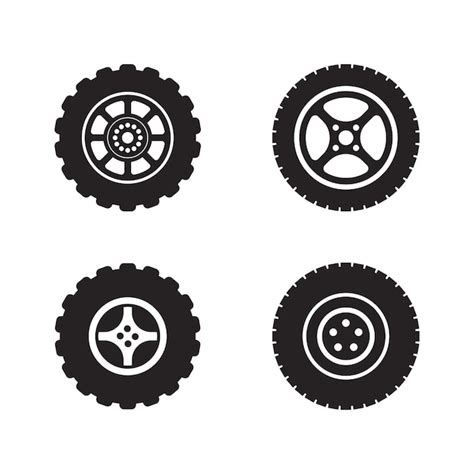 Premium Vector Tire Icon Vector Illustration Logo Design