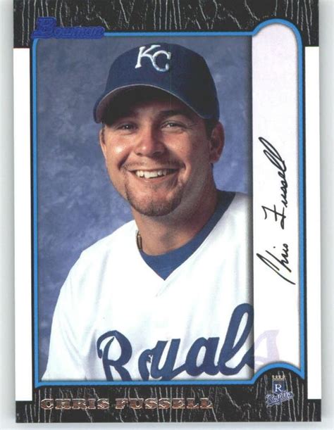 Bowman Chris Fussell Kansas City Royals Baseball Cards