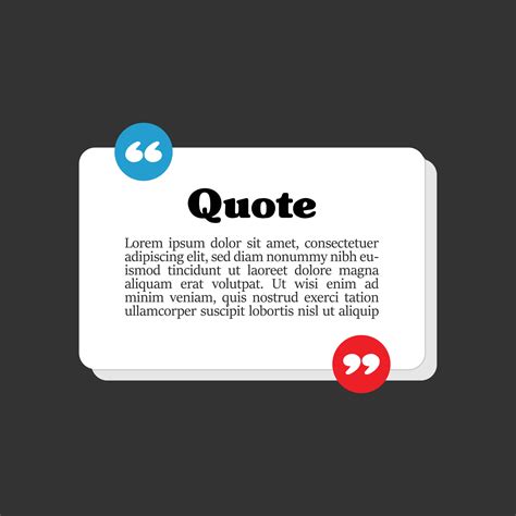 Blank quotes or testimonial template 24554415 Vector Art at Vecteezy