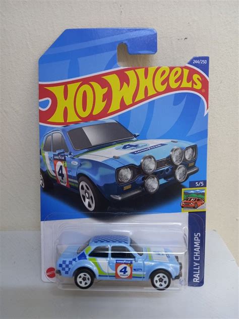 Hot Wheels 70 Ford Escort Rs1600 Hotwheels Rally Champs Diecast Car