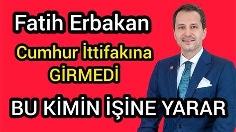 Fatih Erbakan Cumhur İttifakına girmeyeceğini açıkladı bu millet