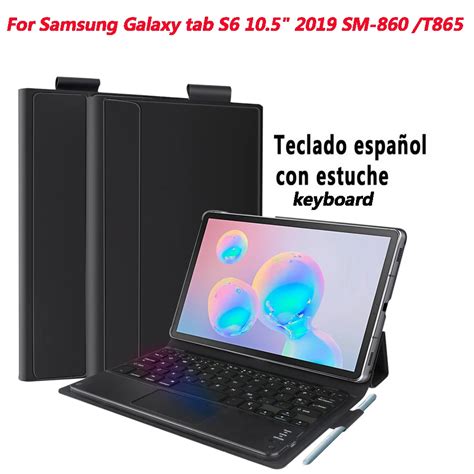 Чехол для планшета с клавиатурой для samsung Galaxy Tab S6 10,5 дюймов ...