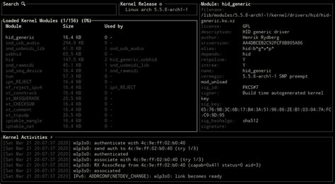 Kmon Let S Manage The Linux Kernel Modules Dev Community