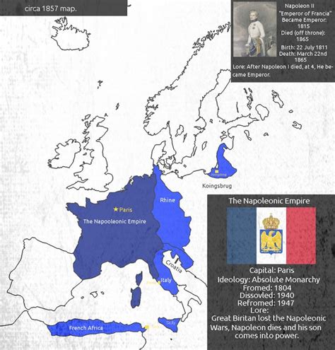 France, if napoleon died early and france won the napoleonic wars | Alternate history, Imaginary ...