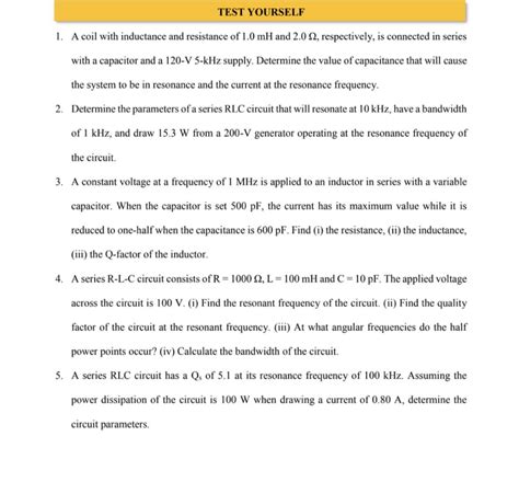 Answered 1 A Coil With Inductance And Bartleby