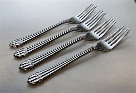 Hampton Silversmiths Odyssey Glossy Stainless Dinner Forks Korea