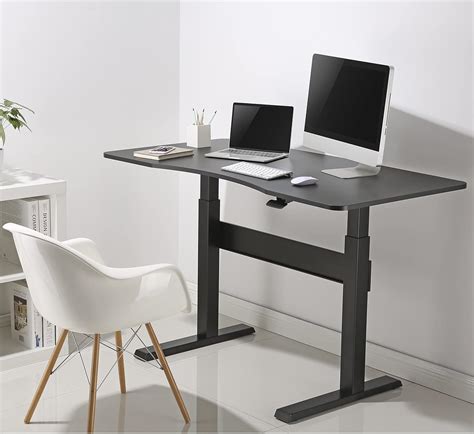 Ergomate Pneumatic Height Adjustable Sit Stand Desk 1450x730mm 2