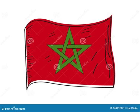 Bandera De Marruecos Ilustraci N Del Vector Ilustraci N De Vendimia