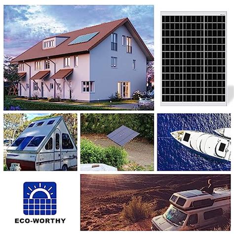 Eco Worthy W Solarmodul Hocheffizientes Monokristallines Modul Im