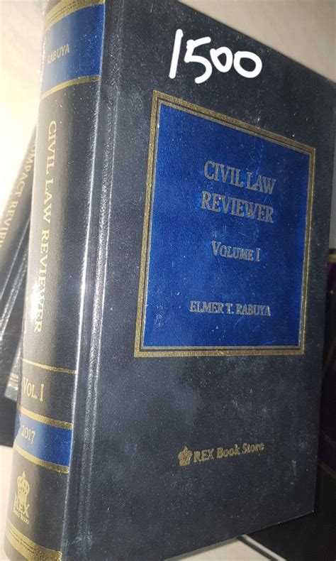 Civil Law Reviewer Rabuya Vol I 2017 Hobbies Toys Books Magazines